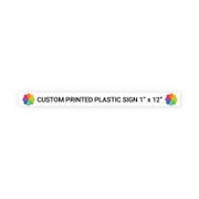 Color 1" x 12" Horizontal Sign