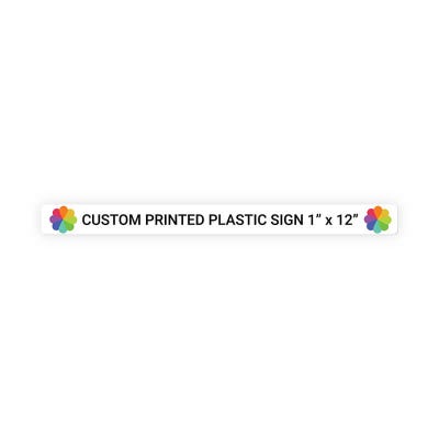 Color Sign Horizontal 1 in x 12 in