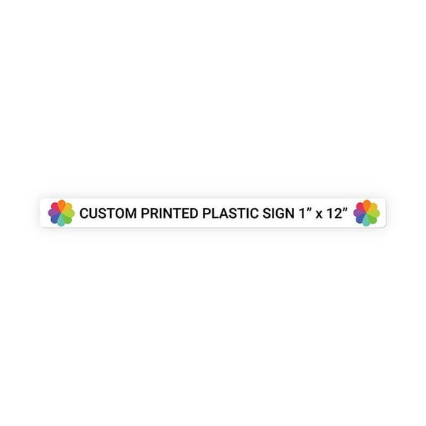 Color 1" x 12" Horizontal Sign