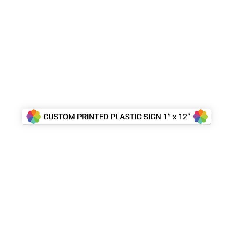 Color Sign Horizontal 1" x 12"