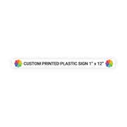 Color 1" x 12" Horizontal Sign