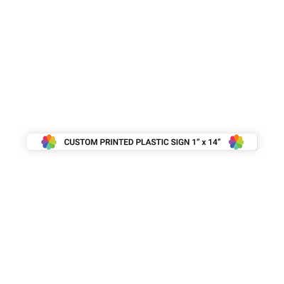 Color Sign Horizontal 1 in x 14 in