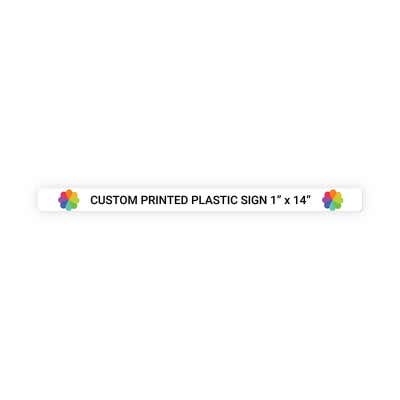 Color Sign Horizontal 1 in x 14 in