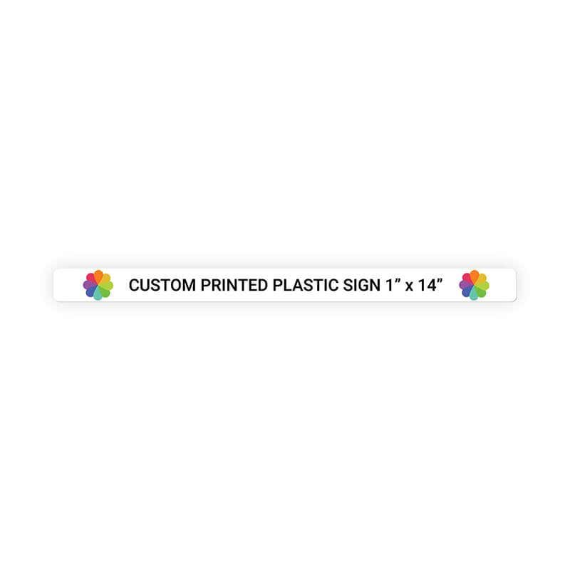 Color Sign Horizontal 1" x 14"