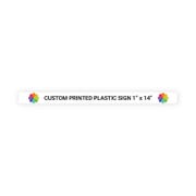 Color 1" x 14" Horizontal Sign