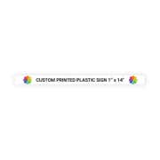 Color 1" x 14" Horizontal Sign
