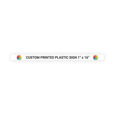 Color Sign Horizontal 1 in x 16 in