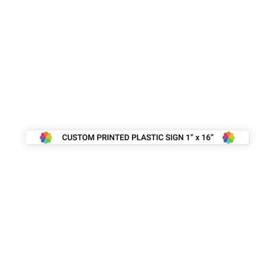 Color Sign Horizontal 1 in x 16 in