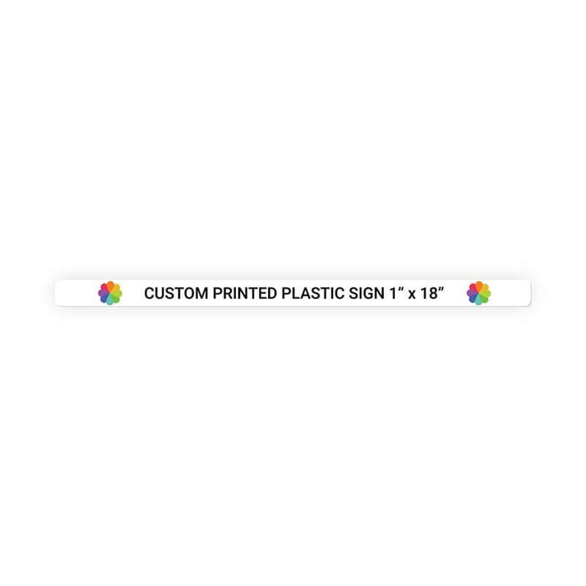 Color Sign Horizontal 1" x 18"