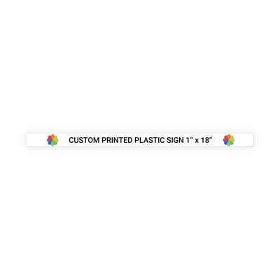 Color Sign Horizontal 1 in x 18 in