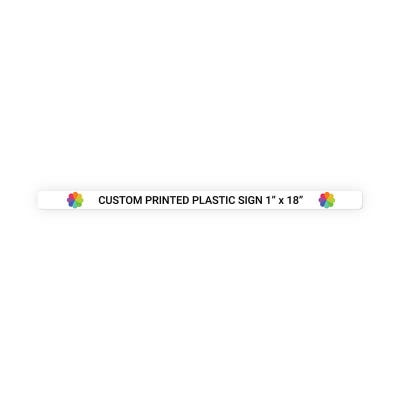 Color Sign Horizontal 1 in x 18 in