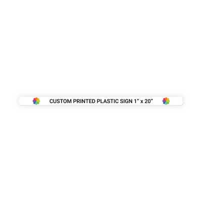 Color Sign Horizontal 1 in x 20 in