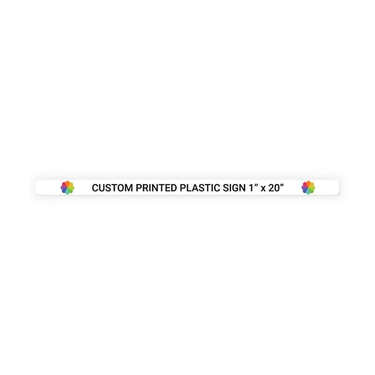 Color Sign Horizontal 1" x 20"
