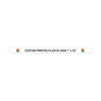 Color Sign Horizontal 1 in x 20 in