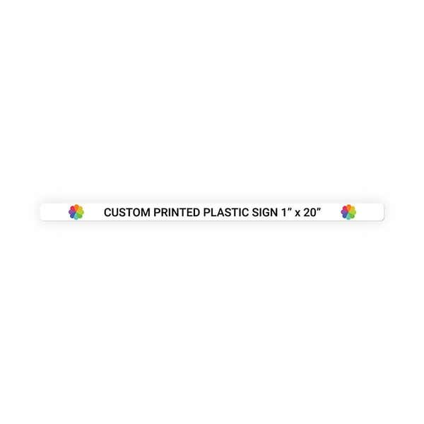 Color 1" x 20" Horizontal Sign