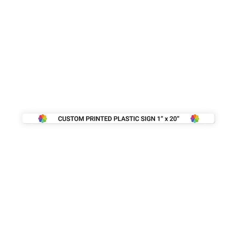 Color Sign Horizontal 1" x 20"