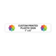 Color 1" x 6" Horizontal Sign