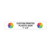 Color 1" x 6" Horizontal Sign
