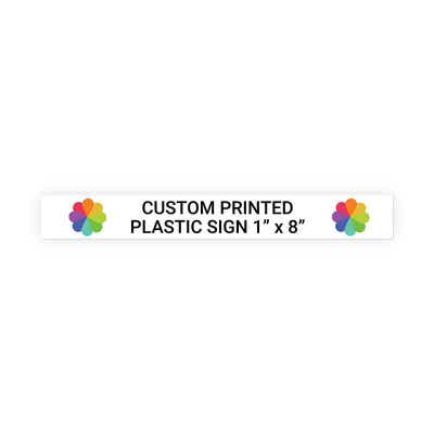 Color Sign Horizontal 1 in x 8 in