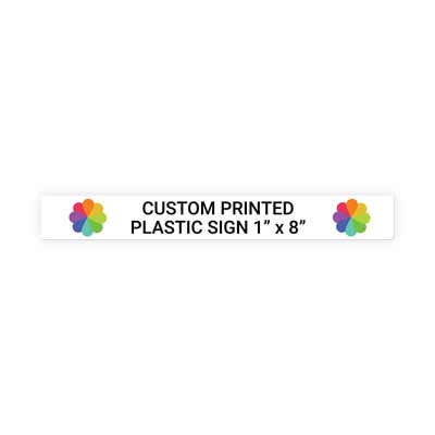 Color Sign Horizontal 1 in x 8 in