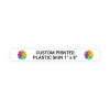 Color Sign Horizontal 1" x 8"