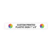 Color 1" x 8" Horizontal Sign