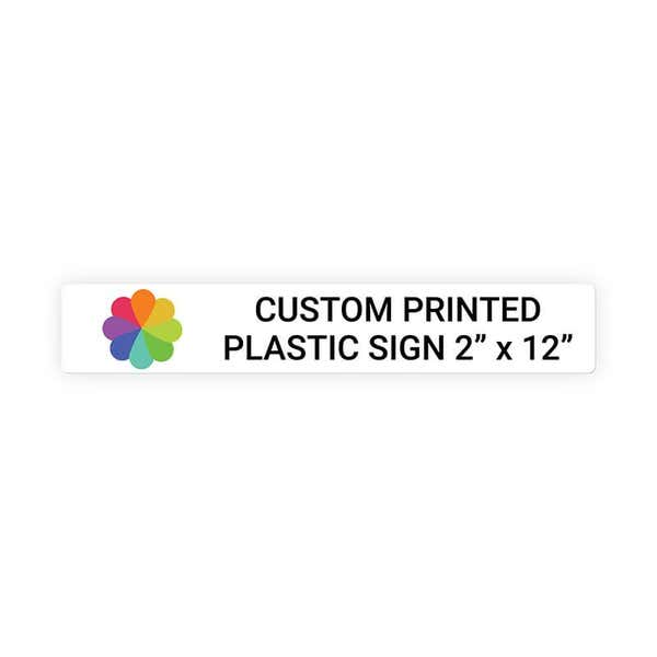 Color 2" x 12" Horizontal Sign