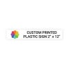 Color Sign Horizontal 2" x 12"
