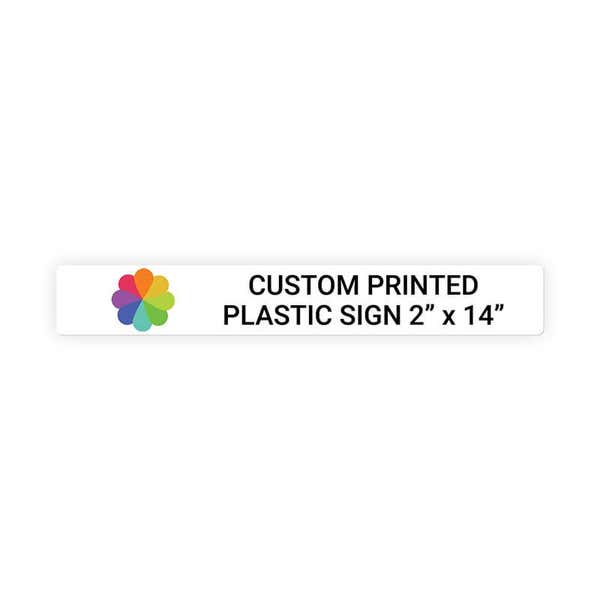 Color 2" x 14" Horizontal Sign