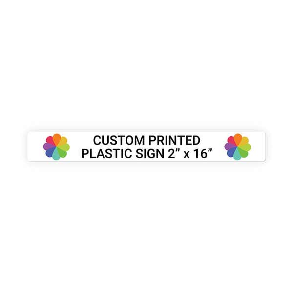 Color 2" x 16" Horizontal Sign