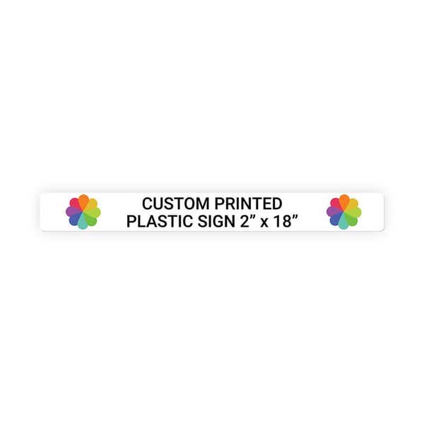 Color 2" x 18" Horizontal Sign