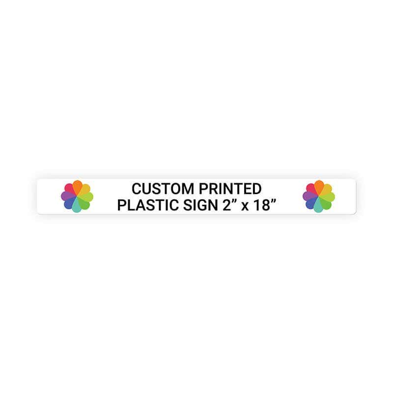 Color Sign Horizontal 2" x 18"