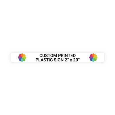 Color Sign Horizontal 2 in x 20 in