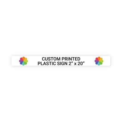 Color Sign Horizontal 2 in x 20 in