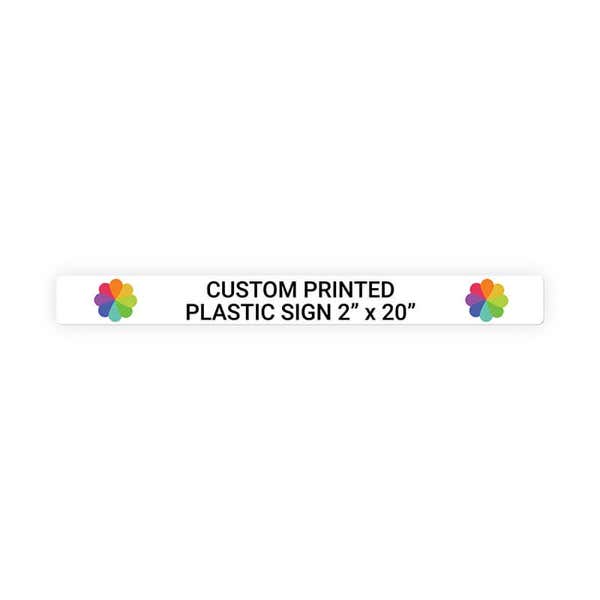 Color 2" x 20" Horizontal Sign