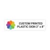 Color Sign Horizontal 2" x 8"