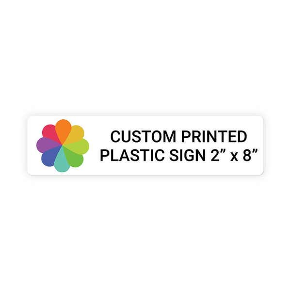 Color 2" x 8" Horizontal Sign