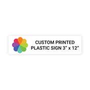 Color 3" x 12" Horizontal Sign