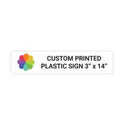 Color 3" x 14" Horizontal Sign