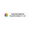 Color Sign Horizontal 3" x 16"
