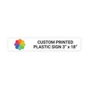 Color 3" x 18" Horizontal Sign