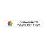 Color 3" x 20" Horizontal Sign