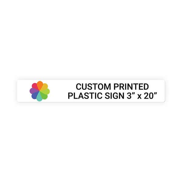 Color 3" x 20" Horizontal Sign
