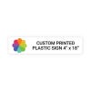 Color Sign Horizontal 4" x 18"