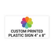 Color 4" x 8" Horizontal Sign