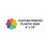 Color Sign Horizontal 6" x 18"