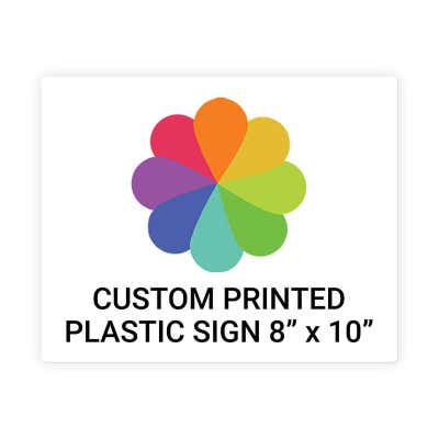 Color Sign Horizontal 8 in x 10 in
