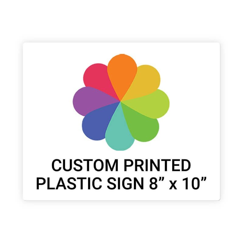 Color Sign Horizontal 8" x 10"