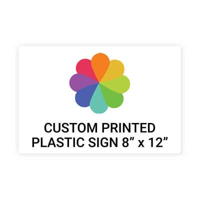 Color Sign Horizontal 8 in x 12 in