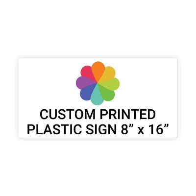 Color Sign Horizontal 8 in x 16 in